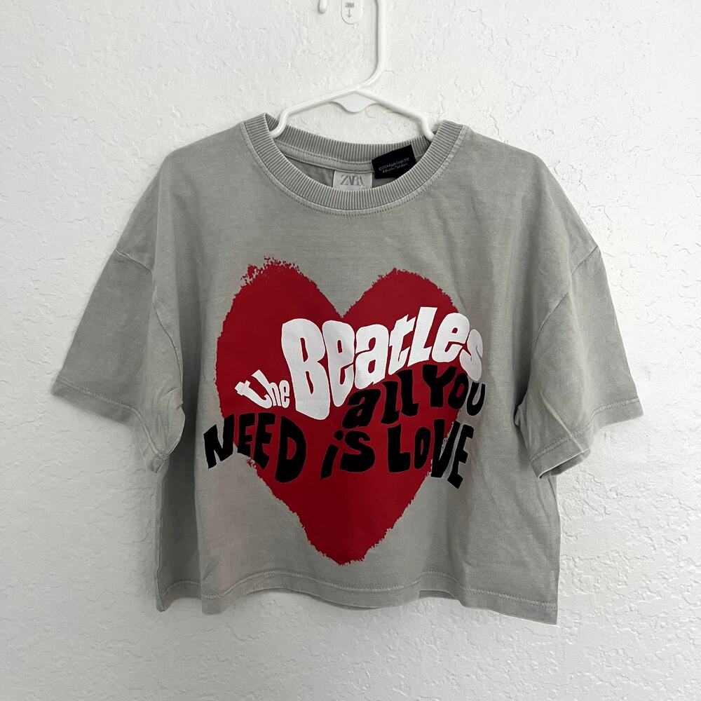 Zara Beatles Tee Girls 8-9Y